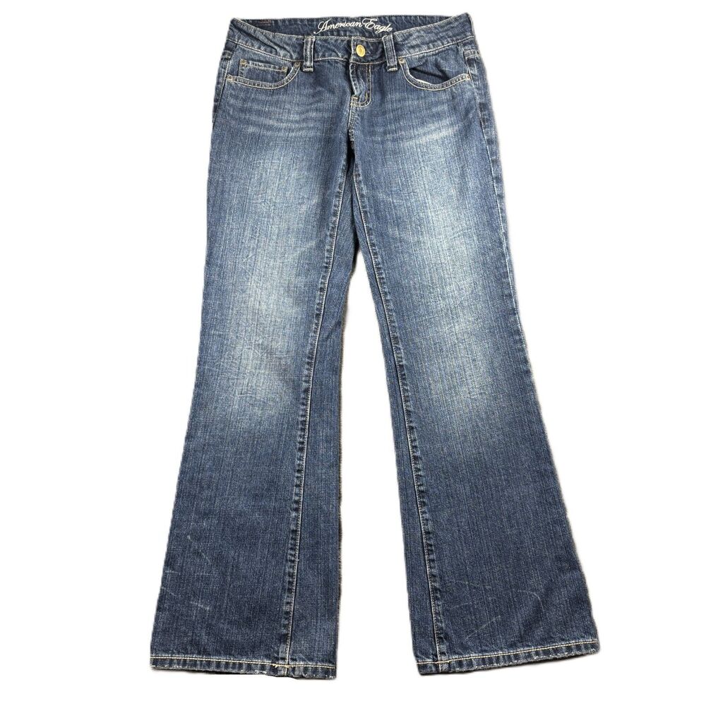 American Eagle Women Jeans Favorite Boyfriend Low Rise Vintage Y2K Size 6 P289